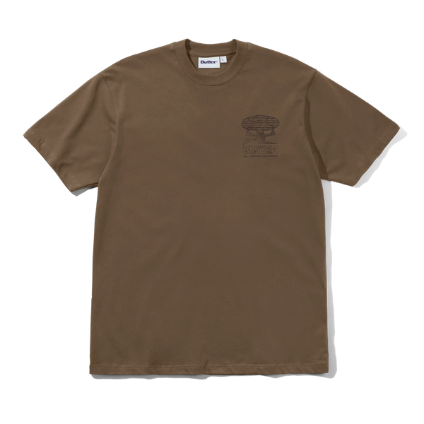 Butter Goods Terrain Tee, Dark Taupe