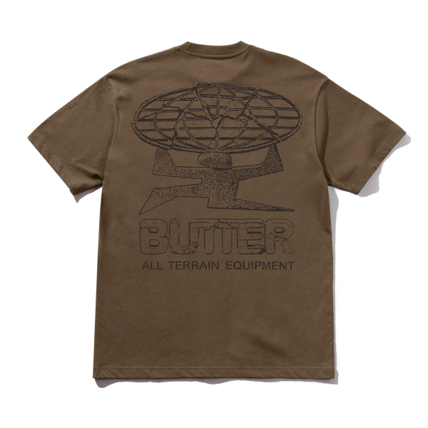 Butter Goods Terrain Tee, Dark Taupe