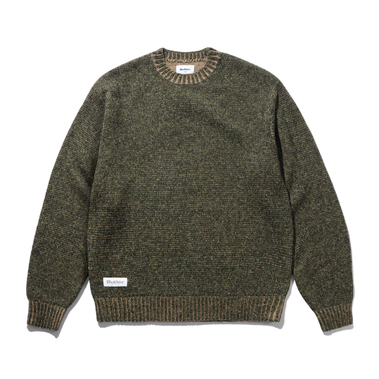 Textured Knit Sweater, Army
