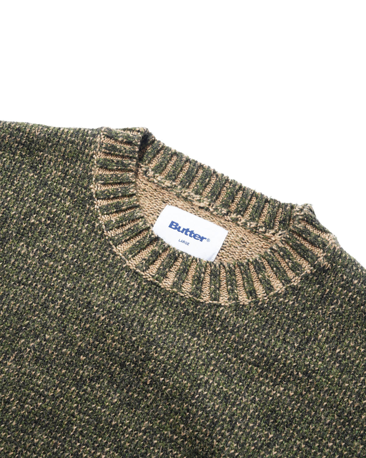Textured Knit Sweater, Army