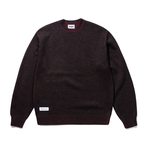 Butter Goods Textured Knit Sweater, Black