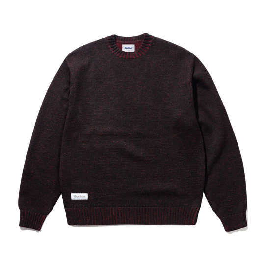 Textured Knit Sweater, Black