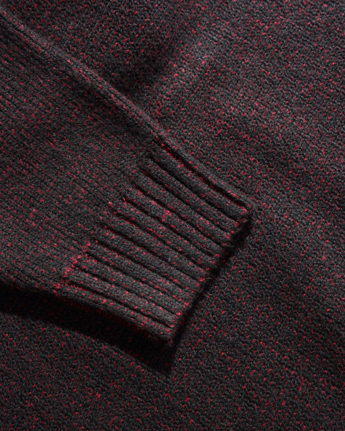 Textured Knit Sweater, Black