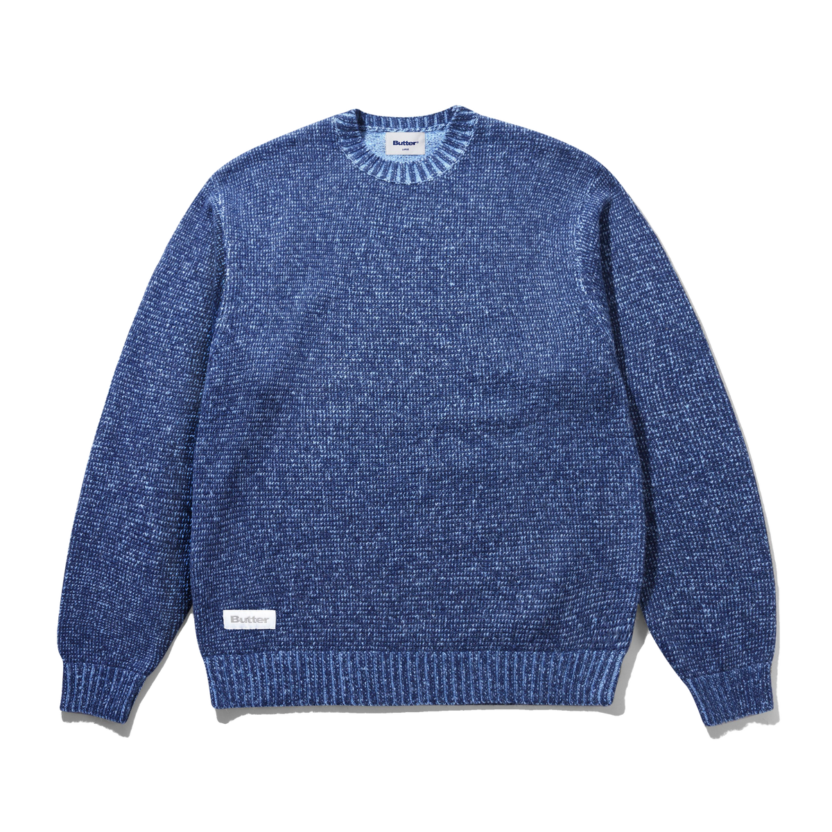 Textured Knit Sweater, Navy