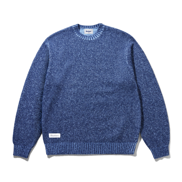 Butter Goods Textured Knit Sweater, Navy