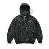 Thorn Camo Waffle Zip-Thru Hood, Black