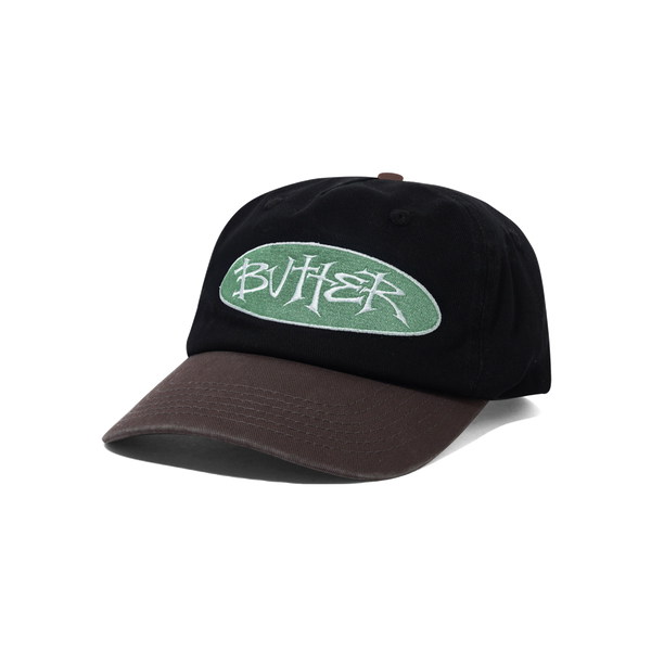 Butter Goods Tide 5 Panel Cap, Washed Black / Dusk