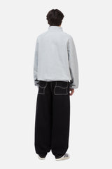 Classic Terry Quarter Zip, Heather Gray