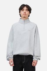 Classic Terry Quarter Zip, Heather Gray