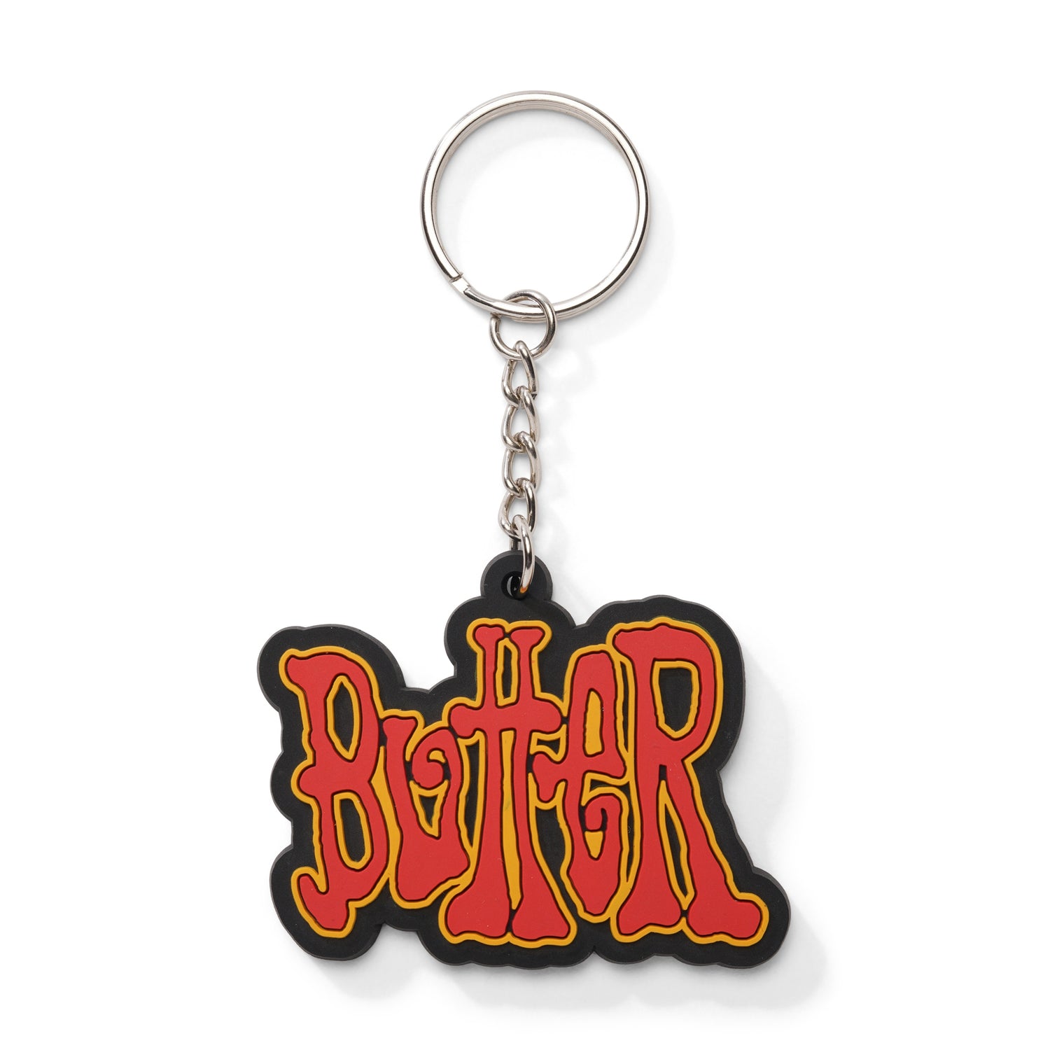 Tour Rubber Key Chain, Red / Yellow