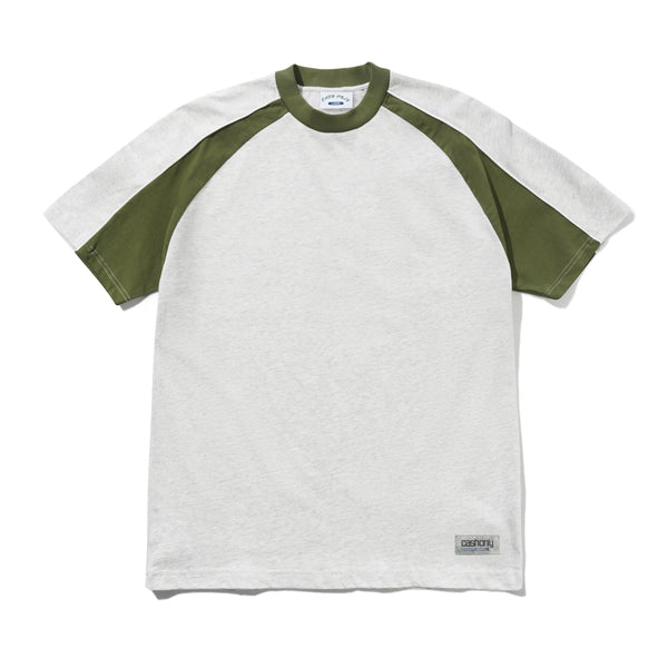 Cash Only Track Panel Tee, Ash / Army
