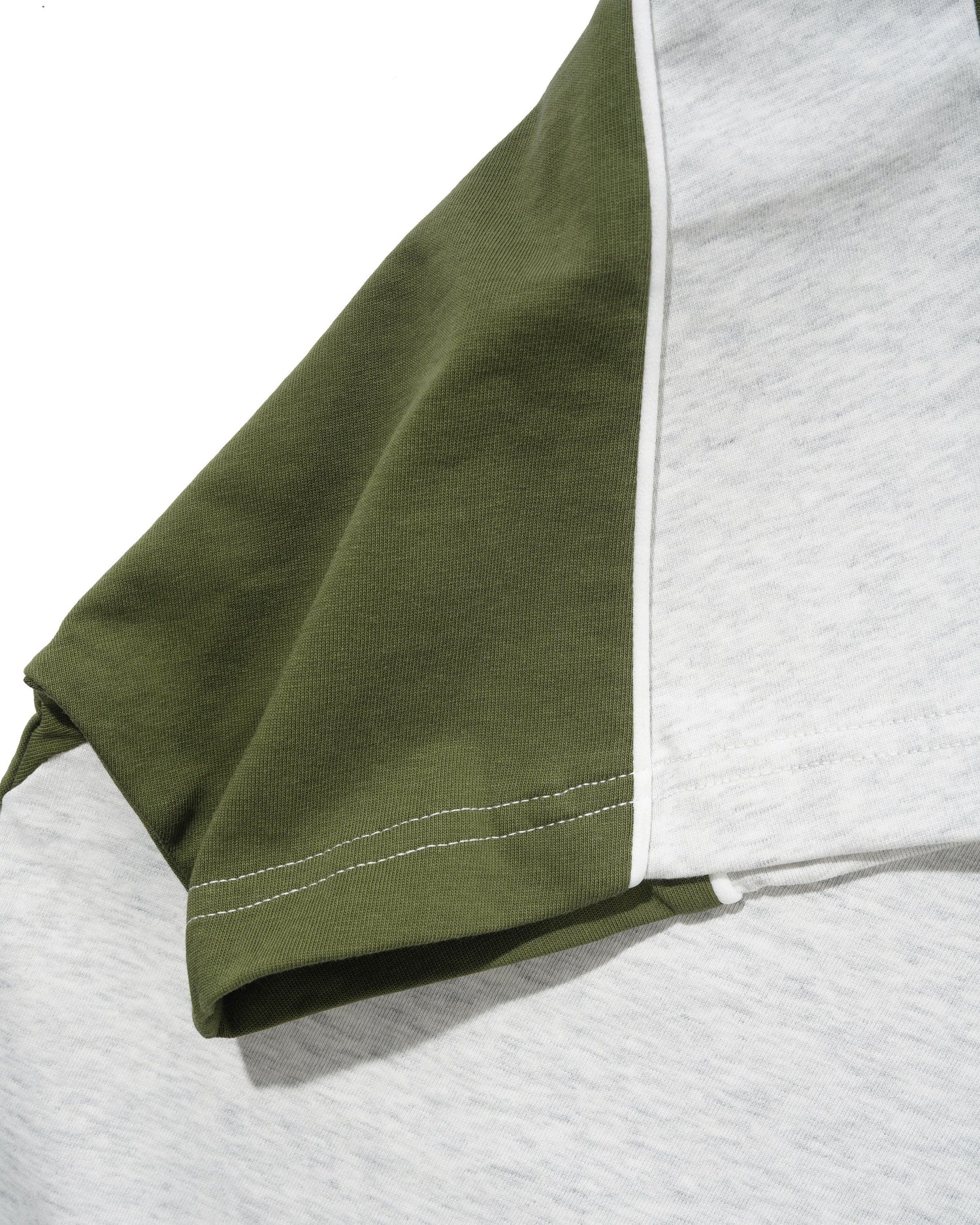 Track Panel Tee, Ash / Army