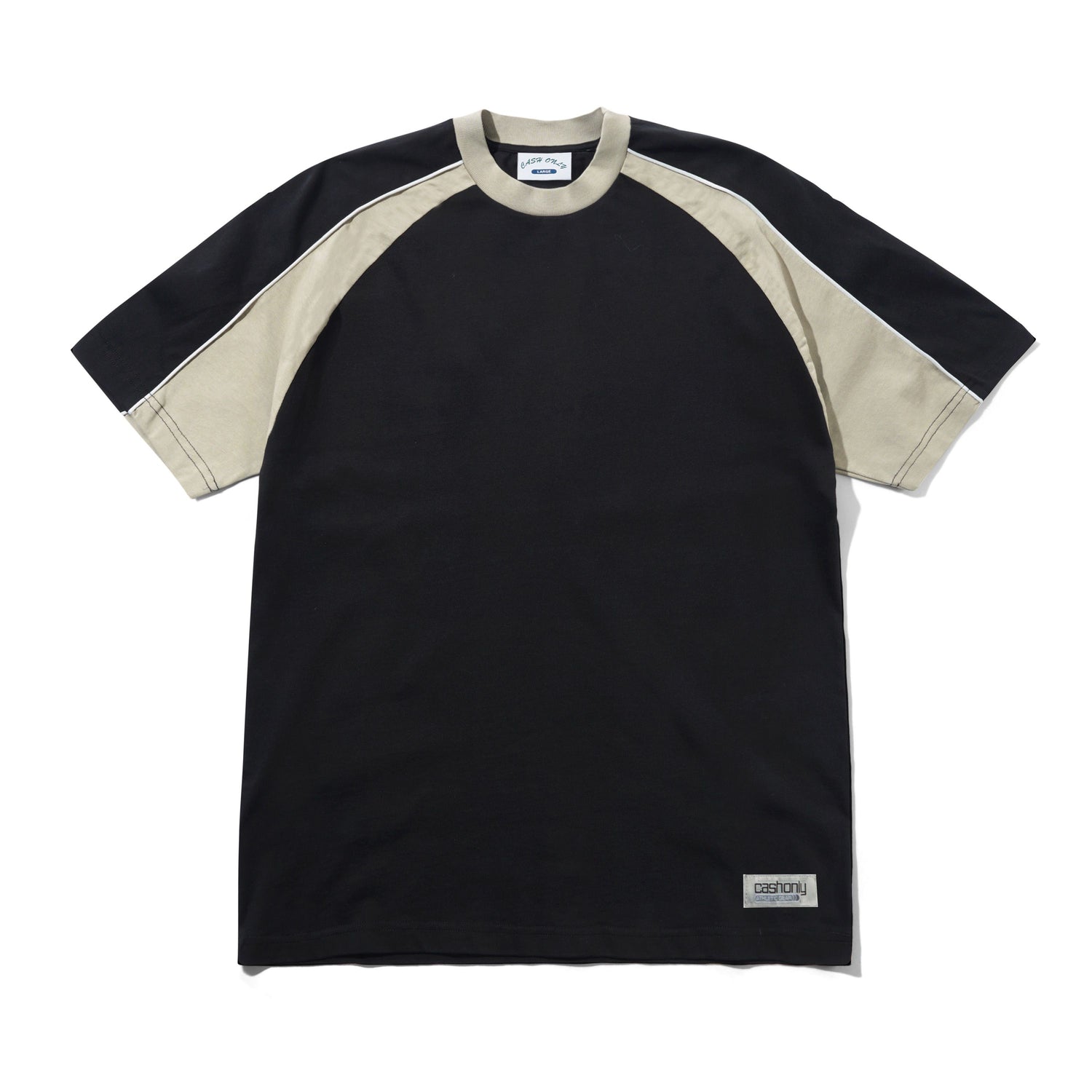 Track Panel Tee, Black / Cove