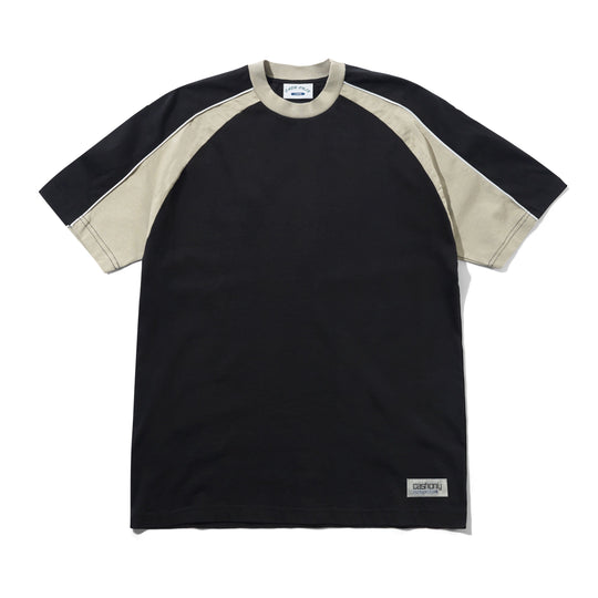 Track Panel Tee, Black / Cove