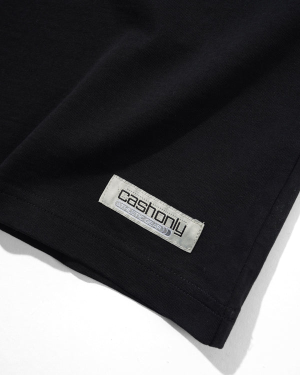 Cash Only Track Panel Tee, Black / Cove