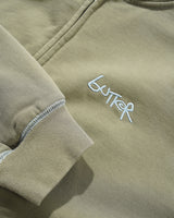 Trail Stitch Zip-Thru Hood, Washed Dull Army