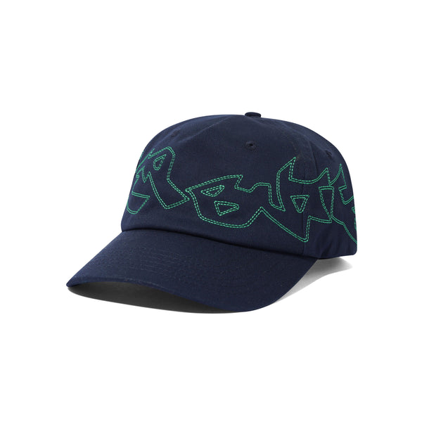 Butter Goods Trance 5 Panel Cap, Navy