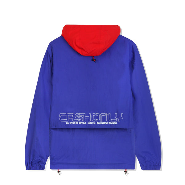 Cash Only Transit Nylon Jacket, Blue / Red