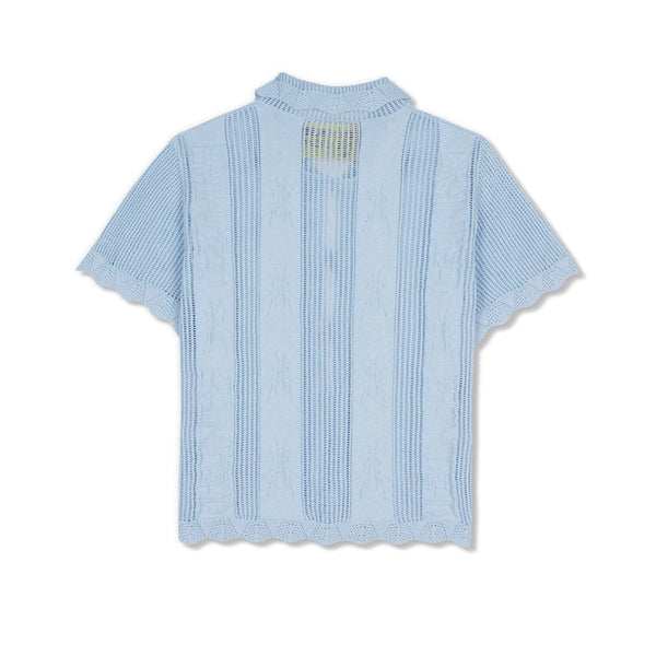 Brain Dead Womens Translucent Doily Top, Light Blue
