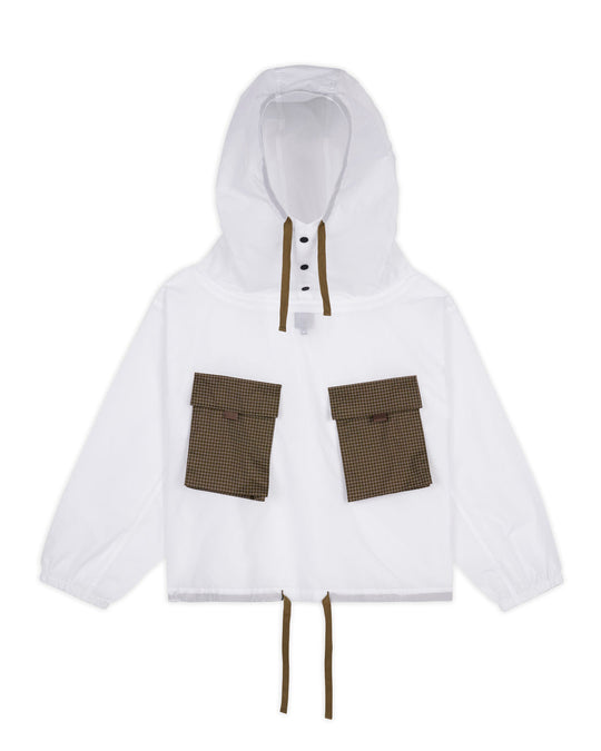 Translucent Military Smock, White