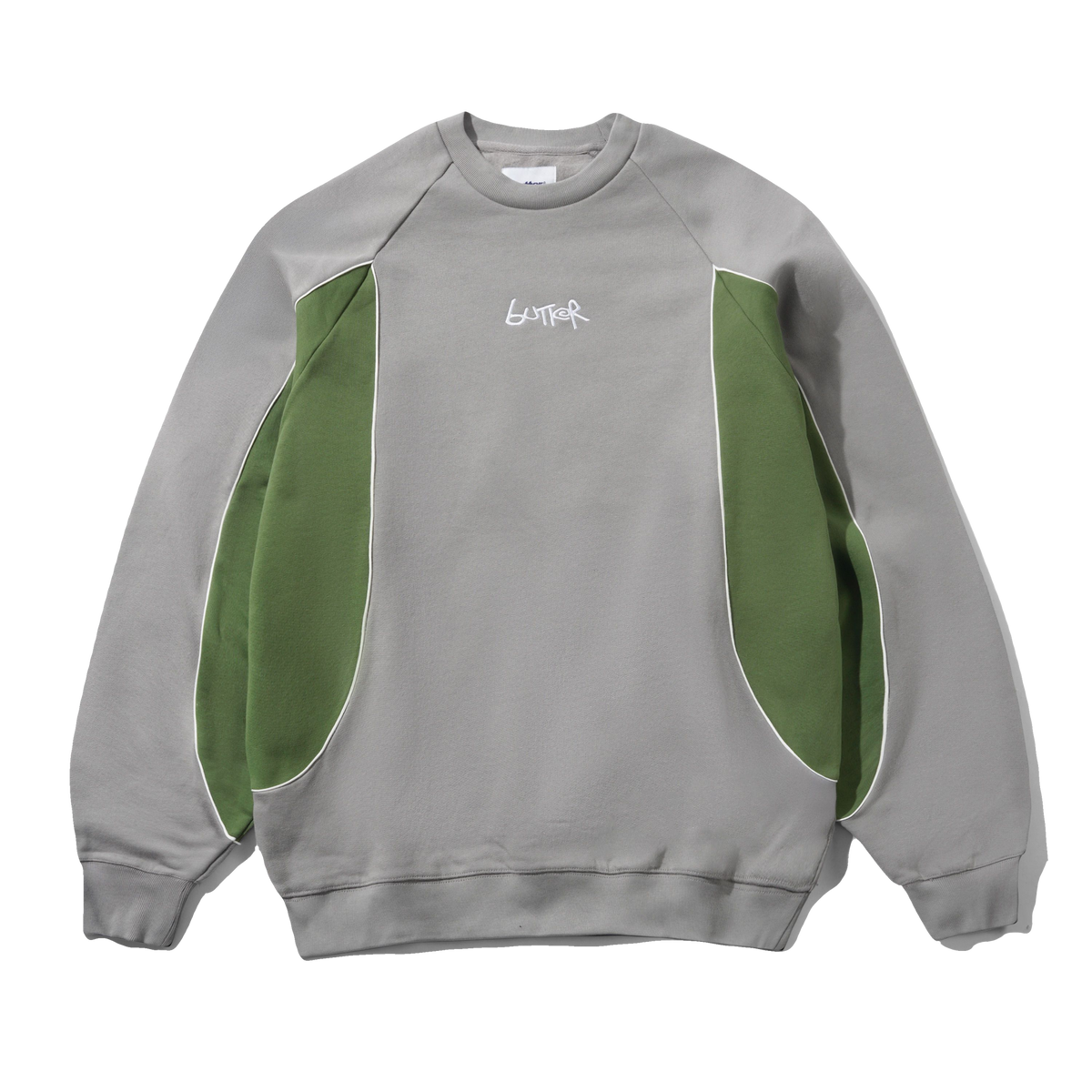 Tread Crewneck, Concrete / Moss