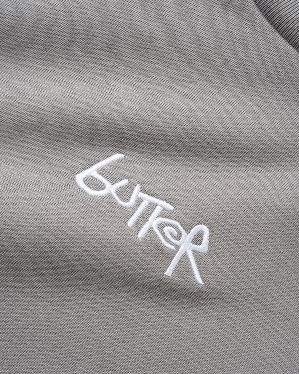 Butter Goods Tread Crewneck, Concrete / Moss