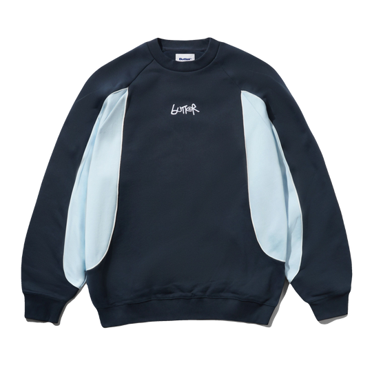 Tread Crewneck, Navy / Sky