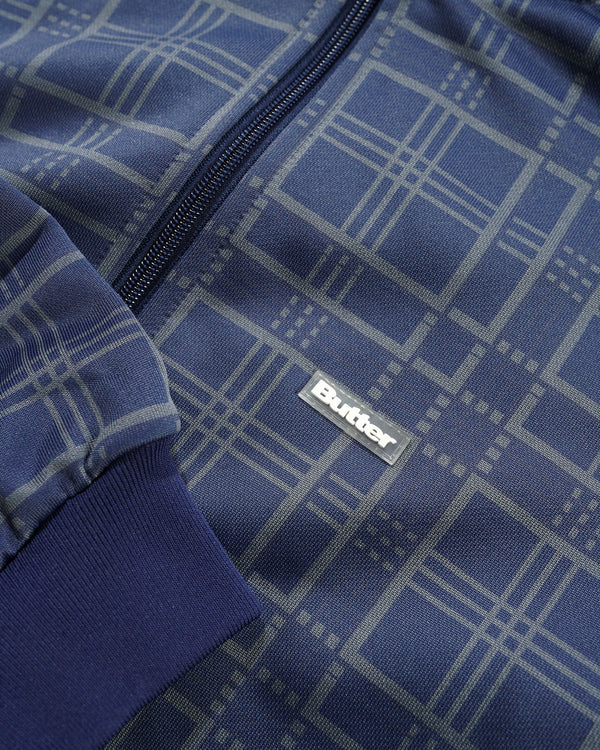 Butter Goods Tricot Jacket, Navy Plaid