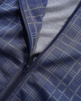 Tricot Jacket, Navy Plaid