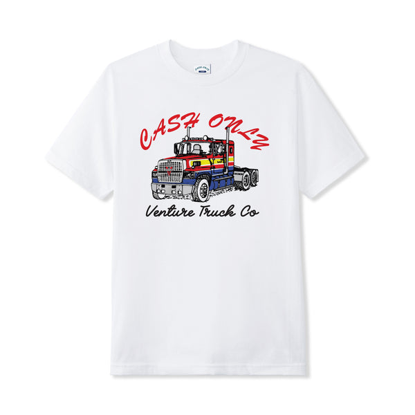 Cash Only Truck Tee, White