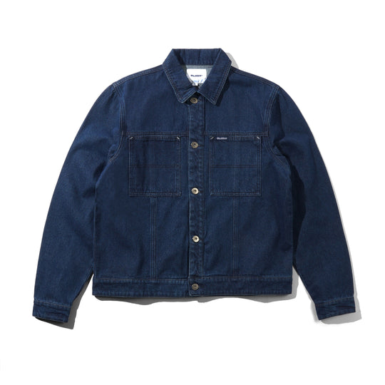 Trucker Denim Jacket, Dark Blue