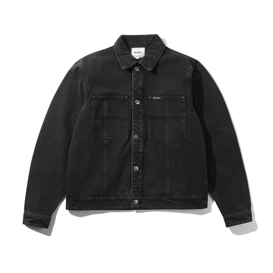 Trucker Denim Jacket, Washed Black