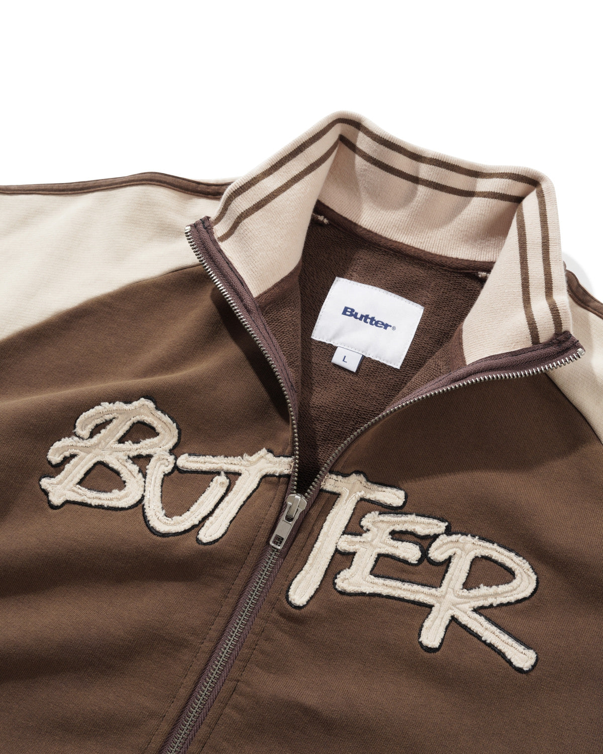 Tunnel Fleece Track Jacket, Chocolate / Beige
