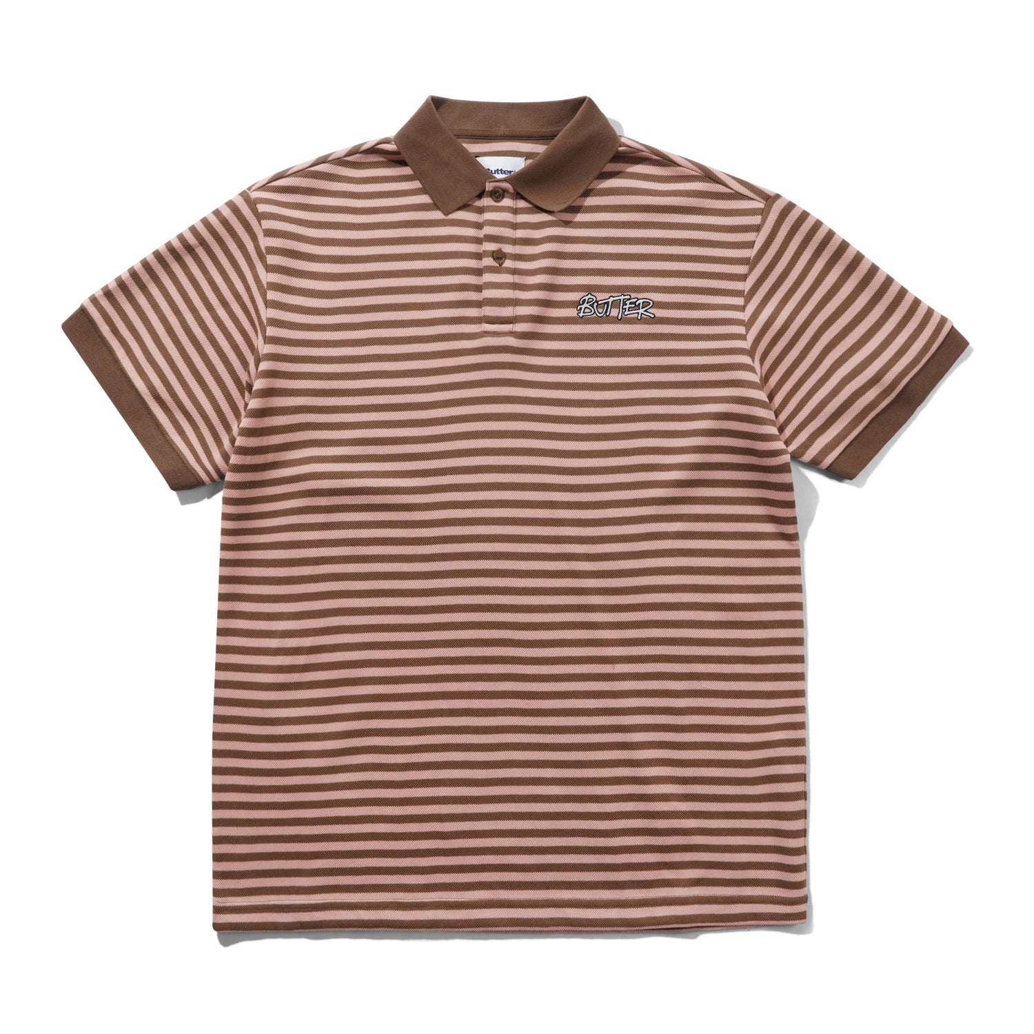 Tunnel S/S Polo Shirt, Brown / Salmon