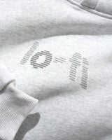 Type Logo Pullover Hood, Ash