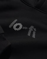 Type Logo Pullover Hood, Black