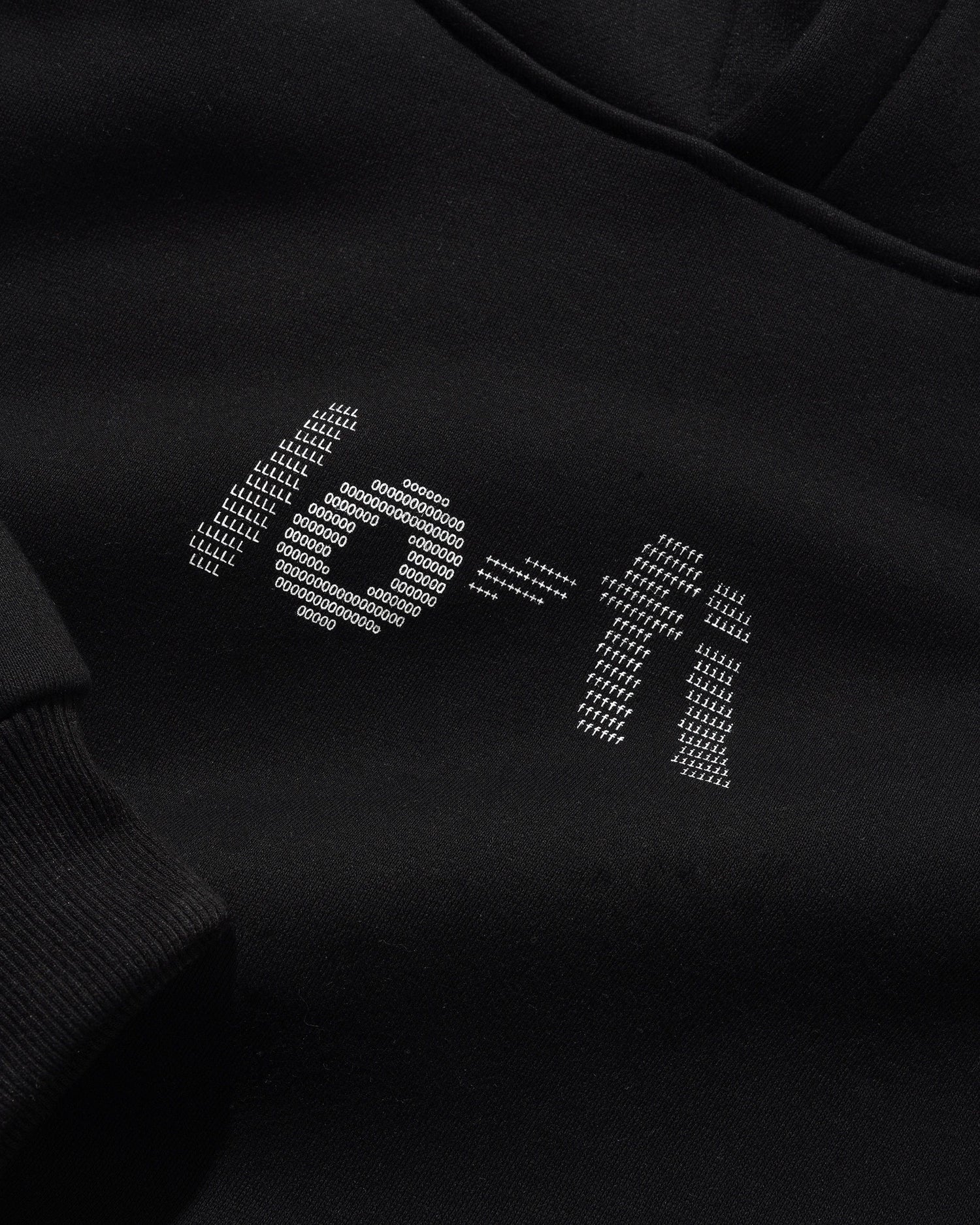 Type Logo Pullover Hood, Black