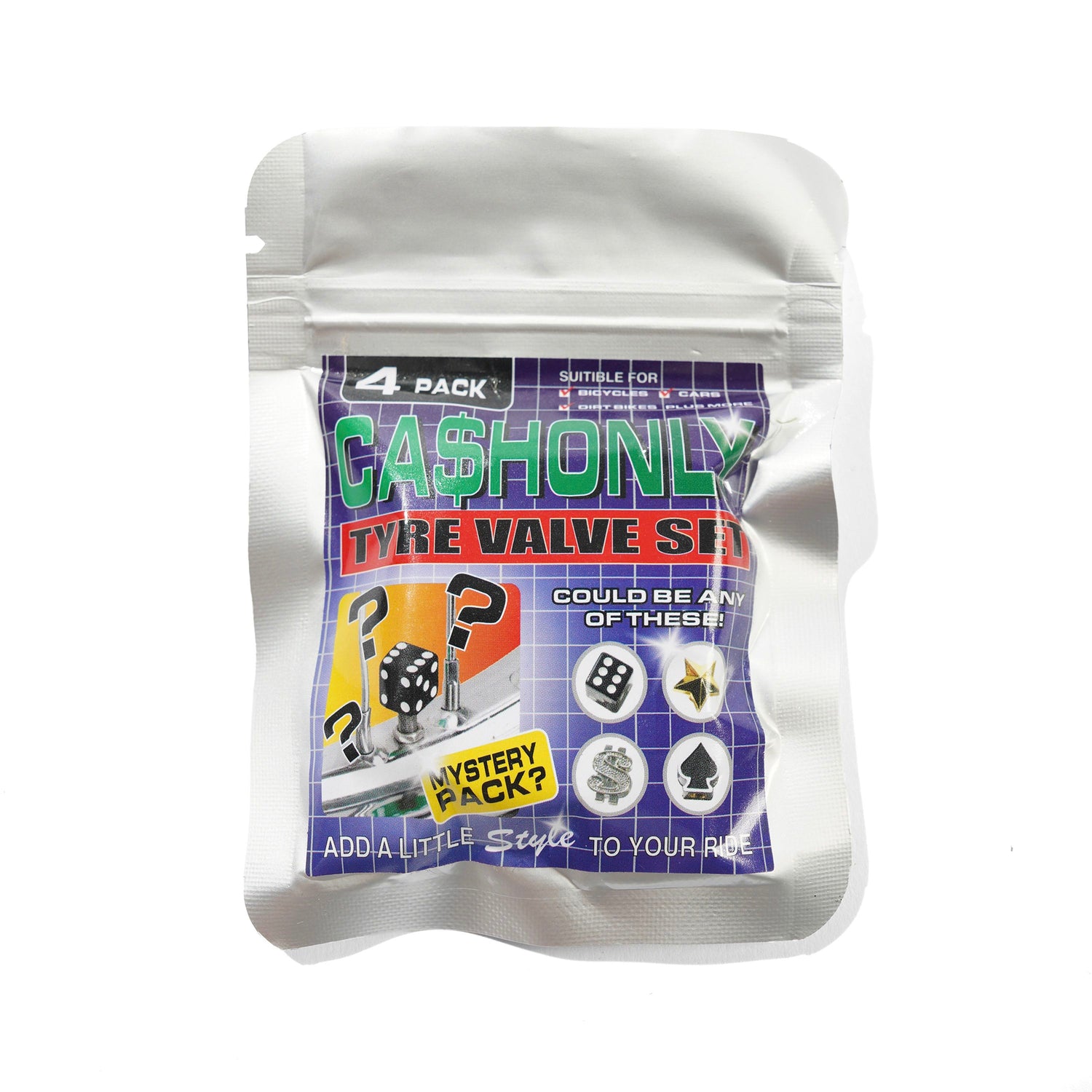 Tyre Valve Cap Set, Black