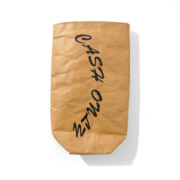 Cash Only Tyvek Brown Paper Bag, Brown