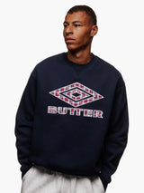 Diamond Applique Crewneck, Navy