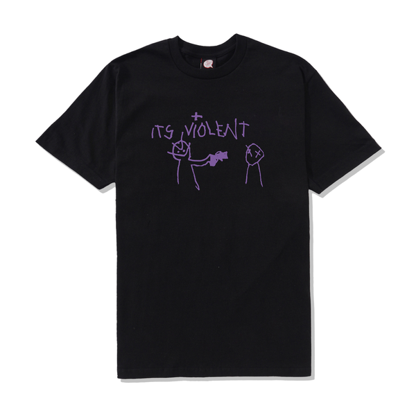 Violet It's Violent Tee, Black