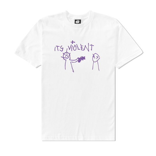 It's Violent Tee, White