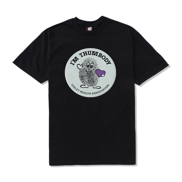 Violet I'm Thumbody Violet Health Association Tee, Black