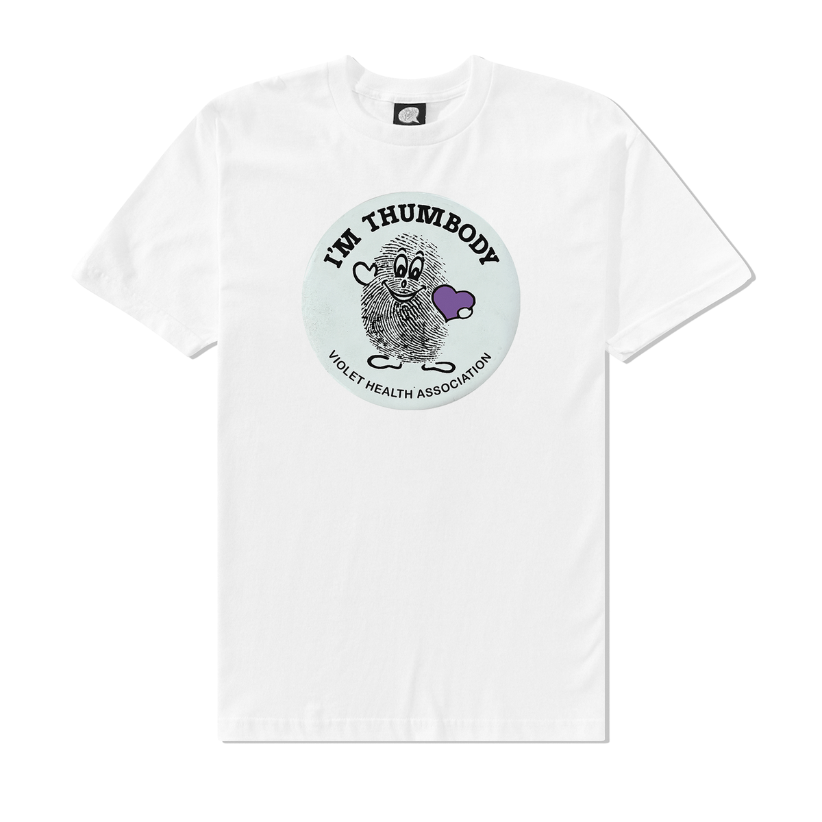 I'm Thumbody Violet Health Association Tee, White