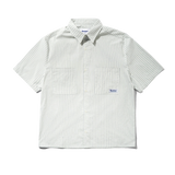 Vertical Stripe S/S Shirt, Dull Mint