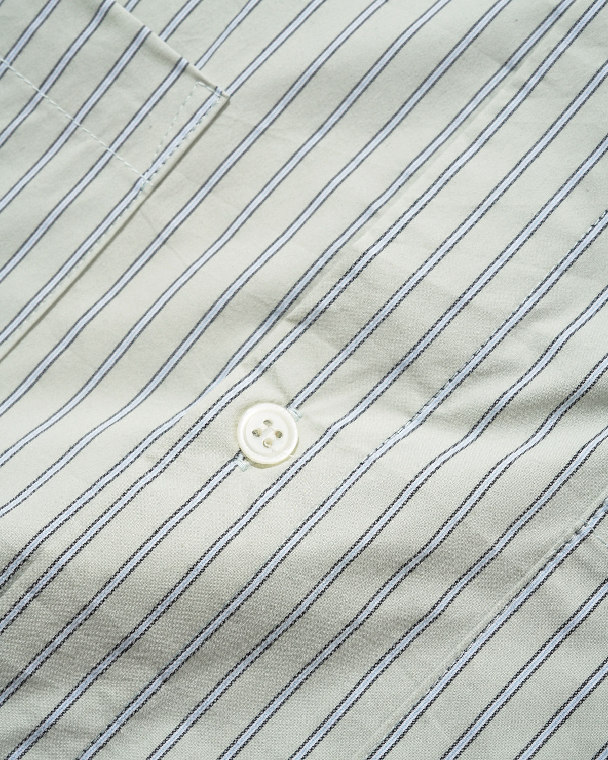Vertical Stripe S/S Shirt, Dull Mint