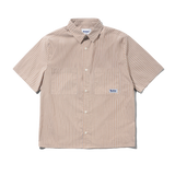 Vertical Stripe S/S Shirt, Tobacco