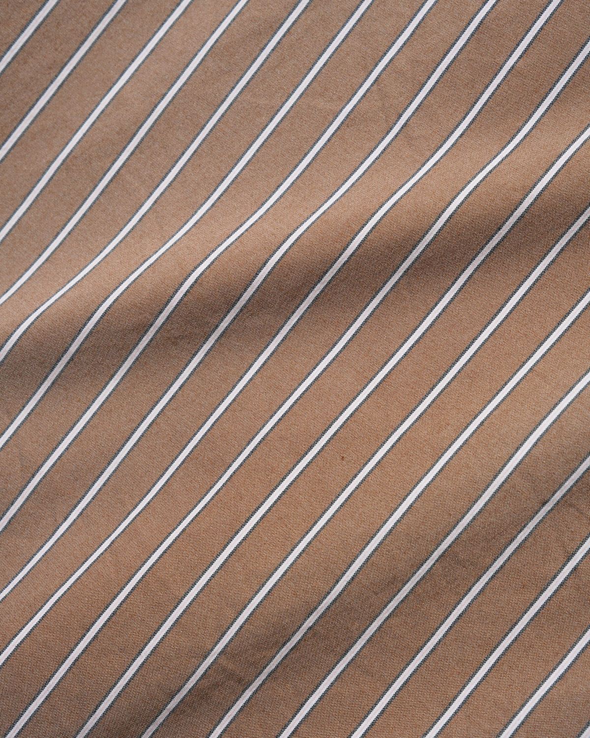 Vertical Stripe S/S Shirt, Tobacco