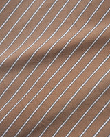 Vertical Stripe S/S Shirt, Tobacco