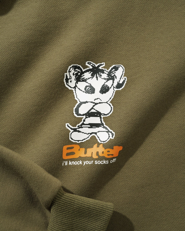 Butter Goods Vexed Pullover Hood, Army
